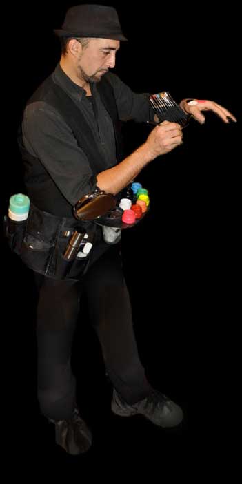 Roch BAMBOU body painting