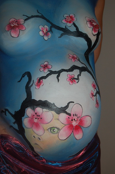 Body painting femme enceinte_01