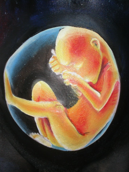 Body painting femme enceinte_06